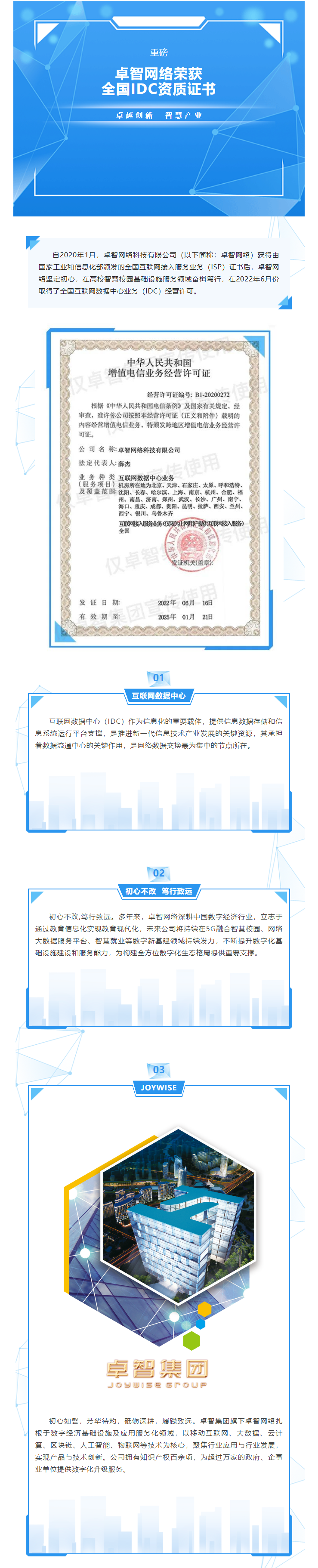 重磅！卓智網(wǎng)絡(luò )榮獲全國IDC資質(zhì)證書(shū).png
