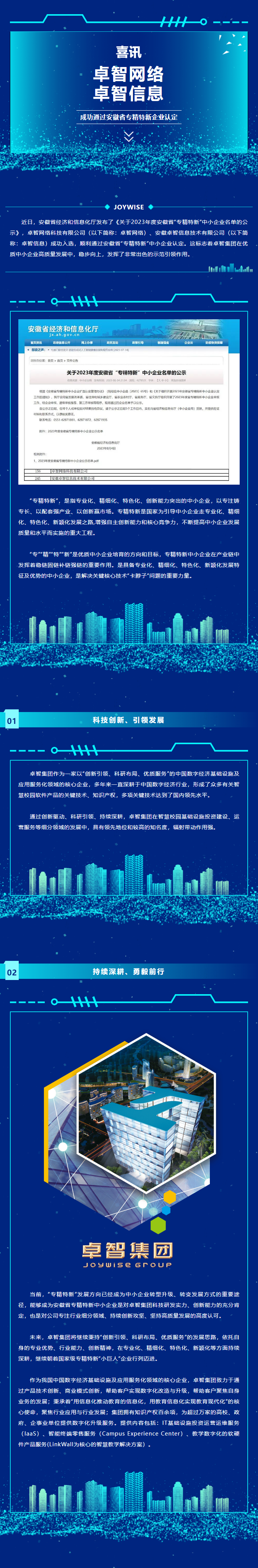 喜訊：卓智網(wǎng)絡(luò )、卓智信息成功通過(guò)安徽省專(zhuān)精特新企業(yè)認定.png